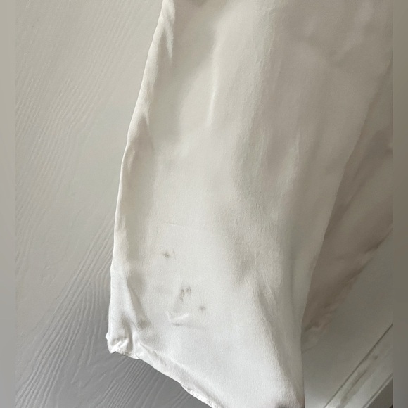 Rebecca Taylor 100% Silk Cream Blouse - Picture 8 of 8